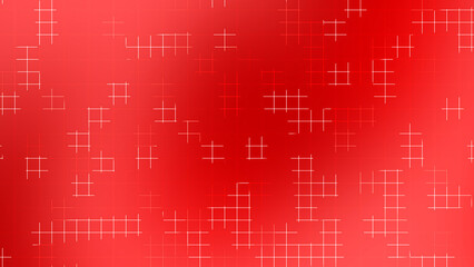 Abstract Red Grid Line Background With Minimal Digital Geometry Pattern Design