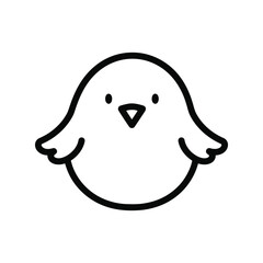 Obraz premium Cute baby chick illustration for kids and family Vector