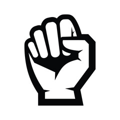 Obraz premium Raised Fist Clenched Hand