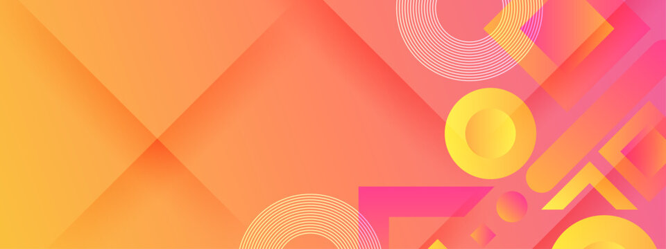 Geometric abstract illustration suitable for summer themes, digital backgrounds, packaging design, and vibrant social media graphics