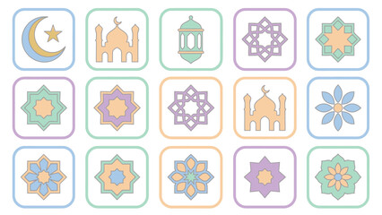 Islamic Symbols and Geometric Patterns Collection.