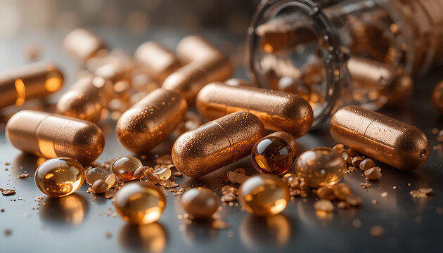 Cinematic 8K Photorealistic Shot of Reflective Metallic Bullets