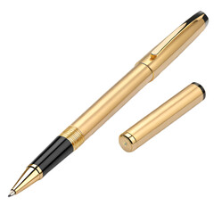 Golden Pen: Write Your Success on transparent background