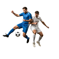 soccer player kicking ball