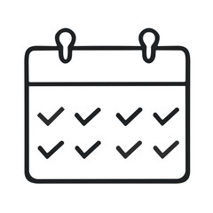 calendar icon vector illustration