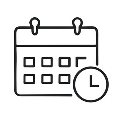 desktop calendar icon vector