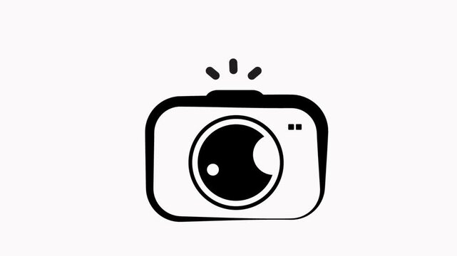 camera  icon  animation simple  flat