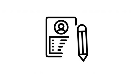 Resume document with a pencil for editing purposes. Suitable for job seekers, career professionals, hr managers, business consultants, educational institutions.
