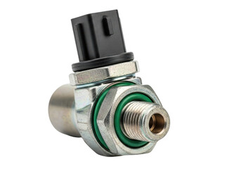 Car air conditioning system pressure switch sensor isolated on transparent background