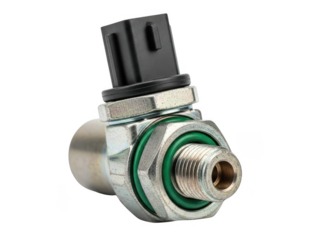 Car air conditioning system pressure switch sensor isolated on transparent background