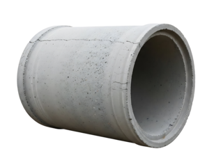 Large Concrete Drainage Pipe Section