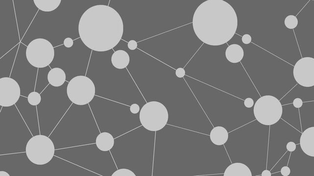 An abstract graphic of interconnected circles background