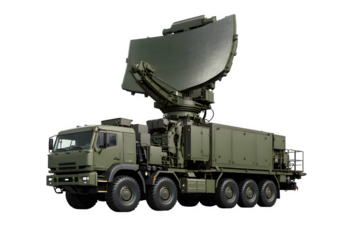 Mobile Air Defense Radar System on Military Truck – Ultra-Realistic 3D Render