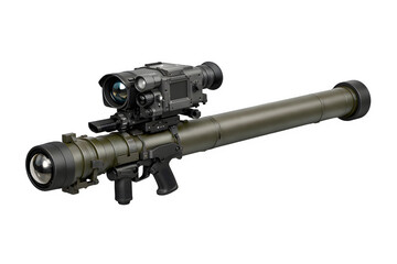 Portable Air Defense Missile System with Launcher Tube &ndash; 3D Render