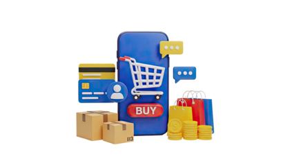 Online Shopping and E-commerce Concept