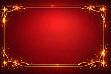 Royal Crimson & Gold Celebration Frame 