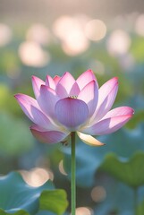 Obraz premium pink water lily