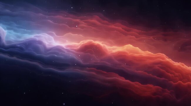 Stunning colorful nebula, a mesmerizing view of outer space, ideal for science fiction themed designs and backgrounds for digital projects.