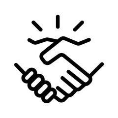 Obraz premium Trust and Integrity Line Icon of Medical Ethics Icon Set