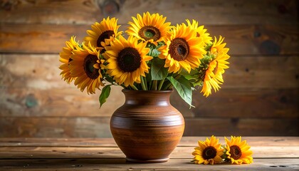 Sunflowers in a Vase - A Burst of Summer Joy.