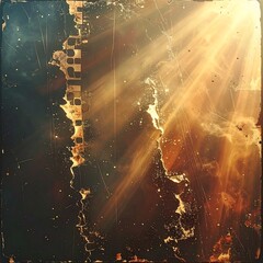 Sunlight Streaming Through Ruins - A Moment of Hope and Decay.