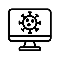 Obraz premium Digital Pathology Line Icon of Pathology Icon Set