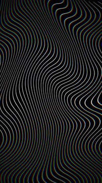 Vertical Trippy RGB Glitch Background Seamless Loop for Social Media Reels 4K