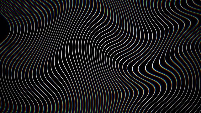 Trippy **Optical Illusion** Waves Motion Background Hypnotic Seamless Loop 4K