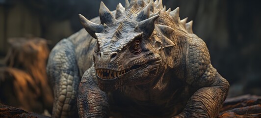 realistic photo of Pachycephalosauria ,generative AI