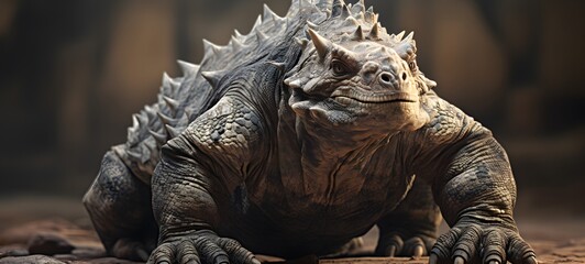 realistic photo of Pachycephalosauria ,generative AI