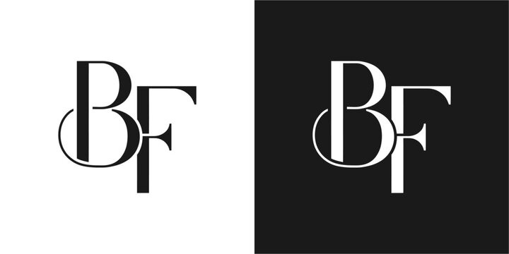 BF Initial Logo Vector Design