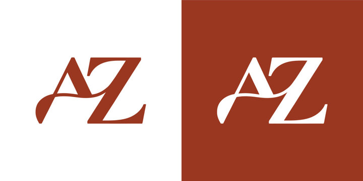 AZ Initial Logo Vector Design , AZ Letter Logo Design for Company