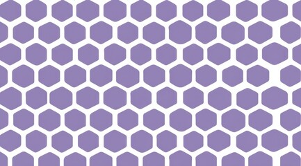 Obraz premium Soft Lavender Hexagonal Grid Seamless Pattern, Modern Geometric Background Texture Design.