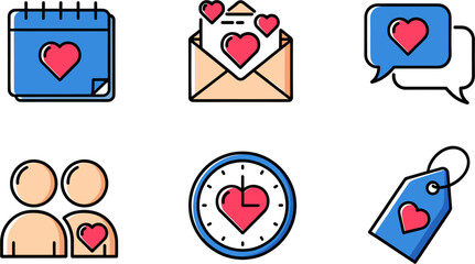 Valentines Day Icons Collection