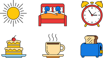 Morning Routine Vector Illustration