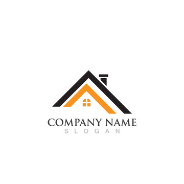 Home and building logo and symbol vector image