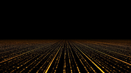 Infinity Golden Dot Perspective Floor