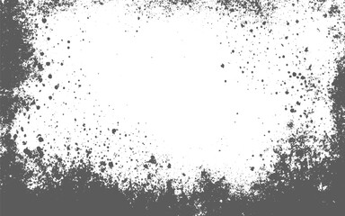 Obraz premium Grunge Frame Background with Rough Distressed Border and Worn Edge Texture.