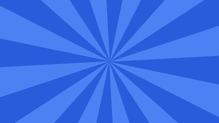 Comic book dodger blue royal background with rays animation, colorful radial speed lines from middle to the outside seamless loop abstract line rays sunburst manga anime cartoon popup art backdrop - Powered by Adobe