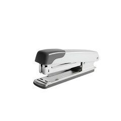 Silver and Gray Desk Stapler on Black Background office