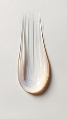 Light Gel Cream or Serum Smear on Neutral Background