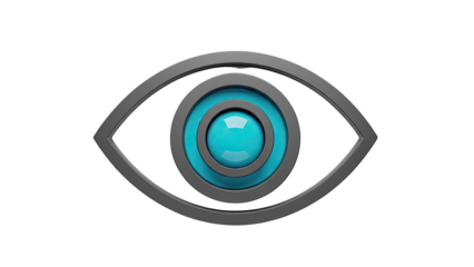 Stylized 3D Eye Icon
