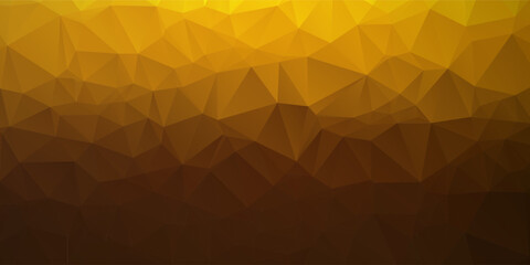 Fototapeta premium Golden Geometric Low-Poly Background With Warm Gradient For Design, Branding, And Visual Media