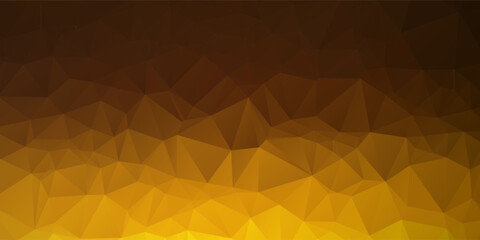 Obraz premium Golden Geometric Low-Poly Background With Warm Gradient For Design, Branding, And Visual Media EPS10