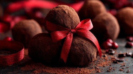 dark chocolate truffles