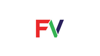 Colorful FV Logo - A Modern and Eye-Catching Design.