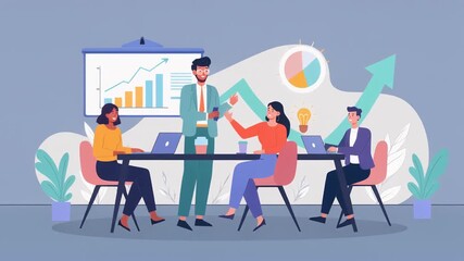 business people working in a meeting