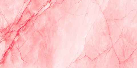 A detailed close up captures the swirling patterns and delicate veins of a vibrant pink marble texture