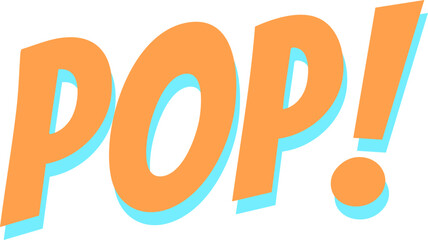orange pop expression graphic