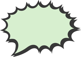 Comic Book Style Speech Bubble